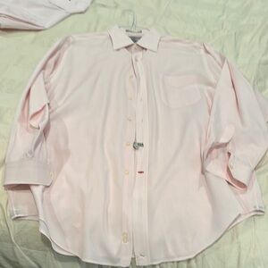 Daniel Cremieux signature Richard shirt Men's Pink LS Dress Shirt-17.5/34